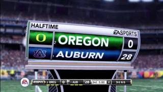 2011 BCS National Championship Simulation Oregon vs Auburn [upl. by Maccarone195]