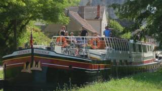 Hotel Barge Luciole cruises in Burgundy [upl. by Asserat]