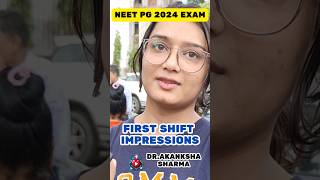 “NEETPG 2024 Exam Day Aspirants Share First Impressions amp Paper Difficulty Analysis” [upl. by Darelle574]