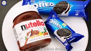 Oreo Nutella Chocolate Cake Recipe  3 Ingredients Only  shorts [upl. by Oric]