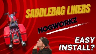 Hogworkz Saddlebag Liner Install [upl. by Lyon]