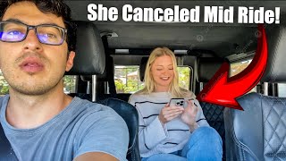 FULL VIDEO Uber Rider Caught Canceling Mid Trip amp Gets Kicked Out [upl. by Florenza781]