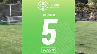 Resum Gols Tercera RFEF Grup VI Jornada 5 [upl. by Hashum]