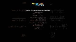 PROOF quotDerivative of secxquot [upl. by Aehsila]