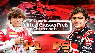 DEU BRASIL NA F1 VIRTUAL OFICIAL GP DA AUSTRIA COM PIETRO E ENZO FITTIPALDI [upl. by Dyann]