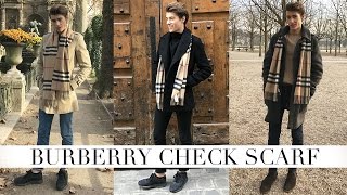 quotHOW I STYLEquot BURBERRY CHECK SCARF [upl. by Hilten]