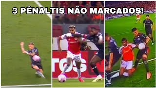 OS 3 PÊNALTIS NÃO MARCADOS PARA O INTERNACIONAL CONTRA O FLAMENGO [upl. by Pol]