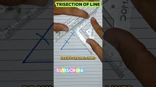 trisection of line segment construction mathshorts [upl. by Nodnahs]