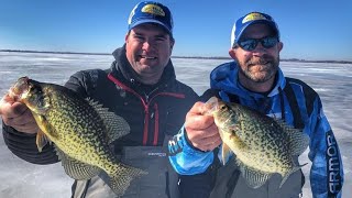 Ice Fishing Suspended CRAPPIE  Run and Gun Style  Jason Mitchell Outdoors [upl. by Ahtanaram139]