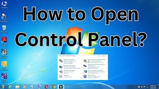 How to Open Control Panel in Windows 7 ComputerLaptop [upl. by Annairt486]