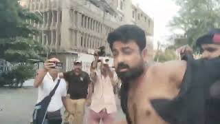 Police brutality on protesters in Sindh Pakistan [upl. by Lanoil]