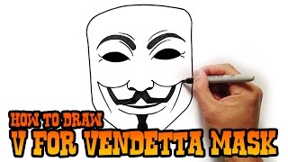 How to Draw V for Vendetta [upl. by Anoirb]