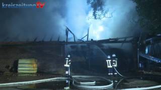 Brand einer Lagerhalle in Diepholz [upl. by Lemmy]