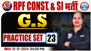 RPF SI amp Constable 2024  RPF GKGS Practice Set 23  RPF SI amp Constable GS Class by Parul Mam [upl. by Boor]