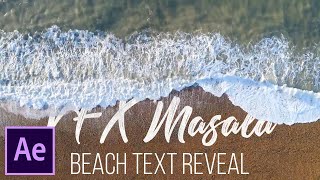 Beach Text Reveal  After Effects [upl. by Cammie326]