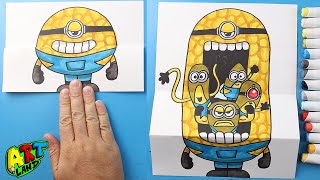 How to Draw Mega Minions Surprise Fold [upl. by Enenaej]