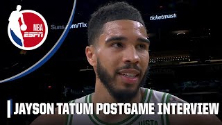 Jayson Tatum says ‘I stunk it up’ in Celtics’ win vs Suns  NBA on ESPN [upl. by Vories]