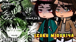 fandoms react to izuku midoriya  gcrv  part 5  MHA  read desc [upl. by Quartus]