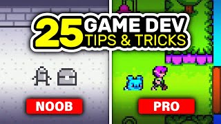 25 Game Dev Tips for Beginners  Tips amp Tricks [upl. by Nalrah]