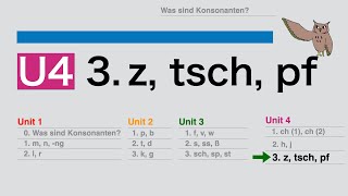 Konsonanten U43 z tsch pf [upl. by Aube528]