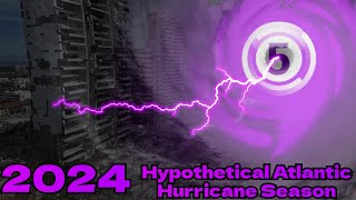 2024 Hypothetical Atlantic Hurricane Season Animation [upl. by Aitenev]