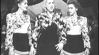 The Andrews Sisters at The Hollywood Canteen [upl. by Risley649]