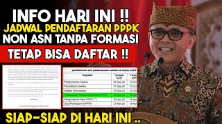 INFO JADWAL PENDAFTARAN PPPK 2024‼️NON ASN WAJIB DAFTAR ‼️ [upl. by Haas]