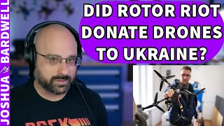 Did Rotor Riot Donate Drones To Ukraine  FPV Stream Questions [upl. by Eardna]