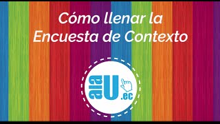 Cómo llenar la Encuesta de Contexto ENESSENESCYTSNNA  PASO 3 [upl. by Anitsyrhc]