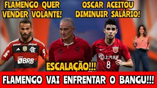 BANGU X FLAMENGO OSCAR ESTÃ DISPONÃVEL VOLANTE DE SAÃDA [upl. by Akeihsat586]