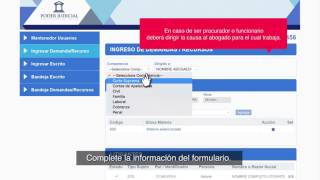 Ley de Tramitación Electrónica Ingreso de demandas y escritos en Oficina Judicial Virtual [upl. by Notecnirp]