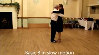 Argentine Tango lesson 1  Basic 8 steps [upl. by Etnemelc]