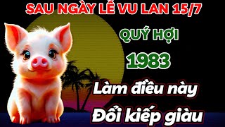 CỰC SỐC SAU NGÀY LỄ VU LAN 157 ÂM  QUÝ HỢI 1983 LÀM NGAY VIỆC NÀY THOÁT NGHÈO ĐỔI KIẾP GIÀU SANG [upl. by Gora]