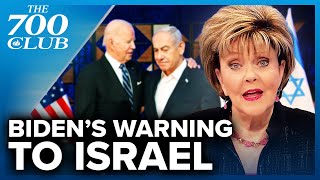 Biden Warns That The US Will Stop Supporting Israel  The 700 Club [upl. by Aluap]