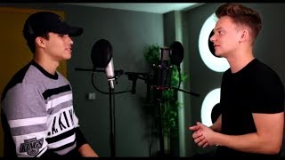 Conor Maynard vs Alex Aiono  24K Magic MashupSing offLyricsLyric Video [upl. by Aziza]