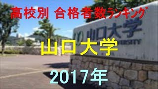 山口大学 高校別合格者数ランキング 2017年【グラフでわかる】 [upl. by Drageruaeb]