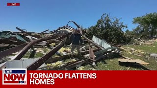 Powerful tornado devastates Barnsdall Oklahoma  LiveNOW from FOX [upl. by Oidale]