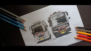 komban adholokam amp bombay realistic pencil drawing detailed video [upl. by Sirred]