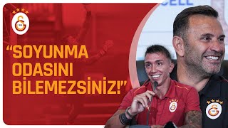 Kerem Aktürkoğlu Zaha Transfer  Okan Buruk amp Fernando Muslera Basın Toplantısı [upl. by Ahtnama44]