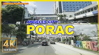 PORAC The Largest Town in Pampanga  Road Trip No 15  Driving Tour from Angeles City Philippines [upl. by Asirral]