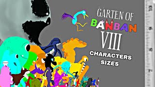 Garten Of Banban 8 Characters Sizes  Realistic DC2 ANIMATION [upl. by Aihsek]