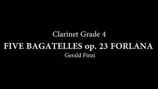 FIVE BAGATELLES op 23 FORLANA for Clarinet and piano [upl. by Nylsor]