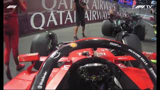 Lewis Hamilton Congratulates Ollie Bearman f1 [upl. by Akeihsat]