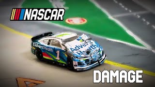 NASCAR Stop Motion CRASHES 😱 with DAMAGE 🔥 3 [upl. by Ashbey667]