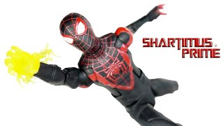 Marvel Legends SpiderMan Miles Morales PS5 No Way Home Armadillo BAF Gamerverse Figure Review [upl. by Muhcon]