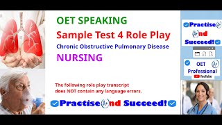 OET Speaking Sample Test 4 Nursing COPD [upl. by Folberth]