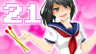 OUPS  JAI ALLUMÉ KOKONA  ♥ Yandere Simulator 21 [upl. by Aihsiek]