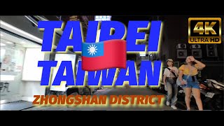 🇹🇼 Taipei Taiwan  Zhongshan District  Lowkey Nightlife Boba Food and Entertainment Zone [upl. by Napier]