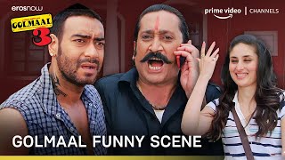 Vasooli Bhai vs Police  Golmaal 3  Prime Video Channels [upl. by Annwahs206]