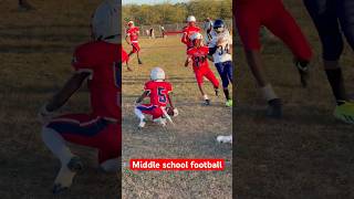 Great play Middle school football … almost to the crib [upl. by Shana]